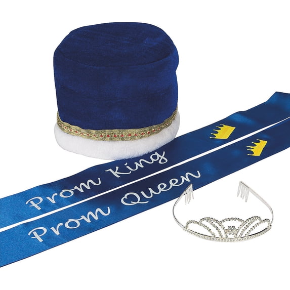 Blue Prom Royalty Kit, Apparel Accessories, Party Supplies, 4 Pieces