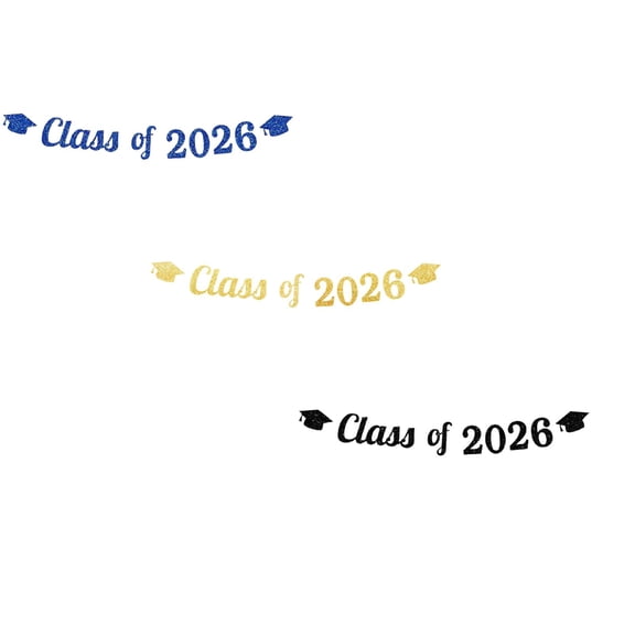 Blue Pull String Banners Verdsylv 3Pcs Blue Graduation Pull String Banners - Large Celebration Decorations for High School & College Grad Party, Celebration Party Decor