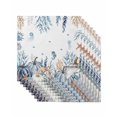 thumbnail image 1 of Blue Pumpkin Coastal Fall Cloth Napkins Set of 8 Reusable Dinner Napkins, Thanksgiving Ocean Botanical Coral Cocktail Napkin Washable Table Napkins for Wedding/Holiday Party/Baby Shower 20"x20", 1 of 7