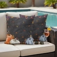 thumbnail image 1 of Blue Pumpkin Outdoor Pillow Covers 24x24 Inch Throw Pillow Covers Set of 2 Waterproof Decorative Pillow Cases Orange White Black Thanksgiving Leaves Cushion Covers for Patio Furniture Garden Couch, 1 of 8