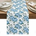 thumbnail image 1 of Blue Pumpkin Table Runner - 48 Inch Long, Kitchen Dining Table Runner Dresser Scarves, Thanksgiving Autumn Fall Leaf Flower Farmhouse Decor for Coffee Tables Wedding Party Banquet, 1 of 8