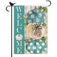 thumbnail image 1 of Blue Pumpkins Garden Flag Welcome Fall Thanksgiving Day Pumpkins for Outside Party Fall Thanksgiving Day Holiday Gift for Friends Of Blue Lovers Farmhouse Decoration 12.5x18, 1 of 6
