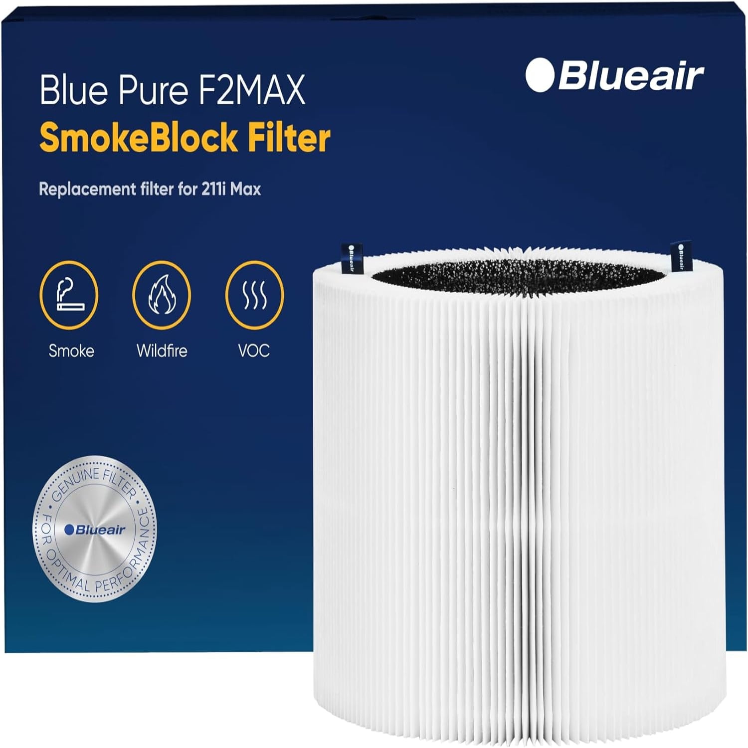 Blue Pure 211i Max Genuine Replacement Filter Blue Pure F2MAX fits Blue Pure 211i Max Air