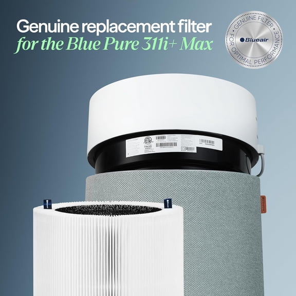 Blue Pure 311i+ Max Genuine Replacement Filter, F3MAX+, Fits Blue 311i+ Max Air Purifier