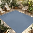 thumbnail image 1 of Blue Pure Color Outdoor Rug for Patio/Deck/Porch, Non-Slip Large Area Rug 3 x 5 Ft, Aesthetics Contemporary Luxury Indoor Outdoor Rugs Washable Area Rugs, Reversible Camping Rug Carpet Runner, 1 of 8