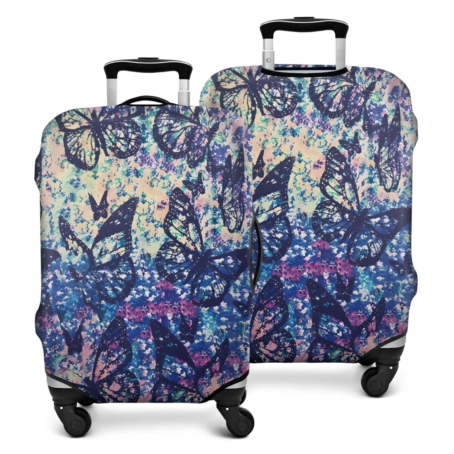 Diamond Purple Print Pattern Luggage Cover Protector