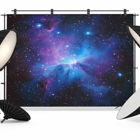 Blue Purple Clouds Backdrop for Photoshoot, Photography Photo Studio Background Wall Backdrop, Modern Abstract Stars Sky Back Drop Banner Panel for Portraits Wedding Party Live Streaming Decor 7x5Ft