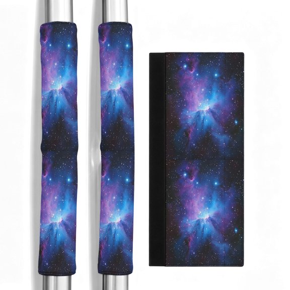 Blue Purple Clouds Refrigerator Door Handle Covers Set of 2, Modern Abstract Stars Sky Fridge Door Handle Protector Kitchen Appliance Cover for Refrigerator Oven Dishwashers Microwave