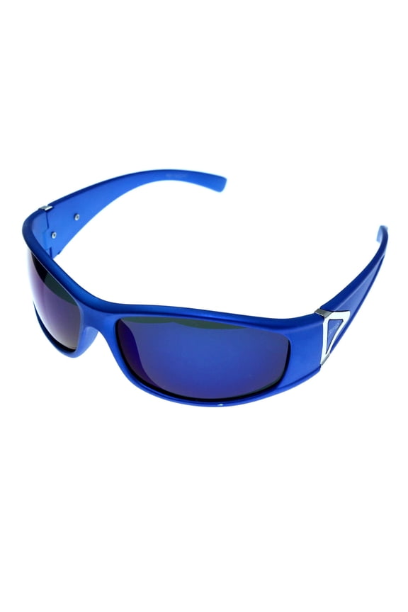 Blue & Purple Colored Acrylic Sport-Sunglasses With Logo Accents #3930