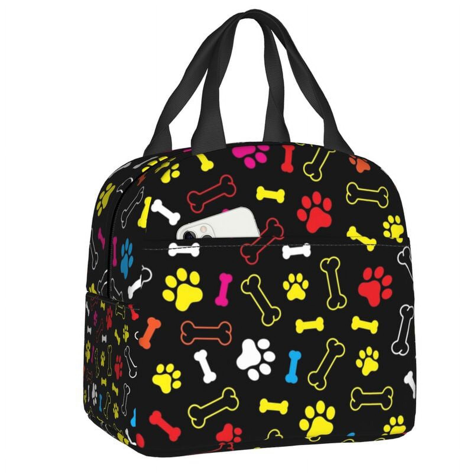 Curated visual reference: Fresh Look at Blue Purple Galaxy Dog Paw Lunch Box Women Cooler Thermal
