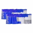 thumbnail image 1 of Blue Purple Grey Valances for Windows, Decorative Rod Pocket Window Valance Curtains, Geometric Oil Painting Abstract Modern Short Curtain Drapes for Kitchen/Living Room, 2 Panels, 42" W x 18" L, 1 of 8