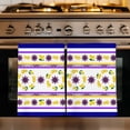 Blue Purple Lemons Kitchen Towels Set of 4, Summer Watercolor Italian ...
