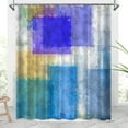 thumbnail image 1 of Blue Purple Modern Abstract Shower Curtain Oil Painting Splicing Multi-Color Design Bath Curtain Aesthetic Block Art Painting Graffiti Shower Curtains Rustic Bathroom Decor 72 x 72 Inches, 1 of 5