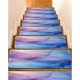 thumbnail image 1 of Blue Purple Ombre Non-Slip Stair Treads for Wooden Steps, 15 Pack-8x30in Carpet Stair Mats with Adhesive Backing, Noise-Reducing Step Covers for Indoor Stairs, Easy to Install & Residue-Free, 1 of 7