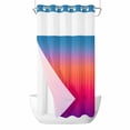 thumbnail image 1 of Blue Purple Orange No Hook Shower Curtain Waterproof, Bathroom Curtains with Snap in Liners and See Through Top Window, Modern Ombre Abstract Art Hotel Style Bathtub Curtains Shower 36"Wx72"L, 1 of 8