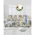 thumbnail image 1 of Blue Purple Seahorse Sofa Covers for 3 Cushion Couch,Washable Sectional & L Shape Couch Covers for Dog/Cat/Kids,Nautical Boat Coastal Starfish Shell Non Slip Sofa Slipcover Tassel Futon Cover 71x150, 1 of 8