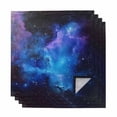 thumbnail image 1 of Blue Purple Sky Cloth Napkins, Abstract Modern Stars Space Washable and Reusable Dinner Napkins Set of 4, Table Napkin for Kitchen Party Birthday Wedding Hotel Housewarming 20"x20", 1 of 8