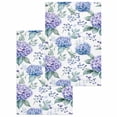thumbnail image 1 of Blue Purple Spring Floral Kitchen Dish Towels for Drying Dishes Set of 2, Summer Botanical Elegant Waffle Weave Microfiber Hand Tea Bathroom Towels Quick Dry & Absorbent Towel 15.7x23.6, 1 of 7