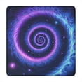 thumbnail image 1 of Blue Purple Tie Dye Mandala Pattern Square Fitted Tablecloth with Elastic Edge,Square Table Cover,Washable Elastic Table Cover for Home Kitchen Party Decor 34"x34", 1 of 6
