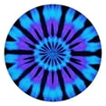 thumbnail image 1 of Blue Purple Tie Dye Pattern Round Fitted Tablecloth with Elastic Edge,Dining Table Cover Waterproof,Outdoor Round Tablecloth for Camping,Dining,Indoor and Outdoor, 1 of 7