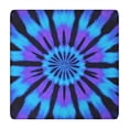 thumbnail image 1 of Blue Purple Tie Dye Pattern Square Fitted Tablecloth with Elastic Edge,Square Table Cover,Washable Elastic Table Cover for Home Kitchen Party Decor 34"x34", 1 of 6