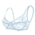 thumbnail image 1 of Bras for Womens Underwire Bra Lace Floral Bra Unlined Unpadded Plus Size Full Coverage Bra, 1 of 5