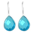 thumbnail image 1 of Blue Quartz Fixed Wire Earring 925 Sterling Silver Handmade Jewelry, 1 of 3