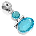 thumbnail image 1 of Blue Quartz Women Jewelry 925 Sterling Silver Pendant, 1 of 3