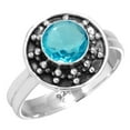 thumbnail image 1 of Blue Quartz Women Jewelry 925 Sterling Silver Ring, 1 of 5