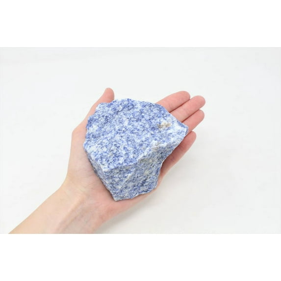 Blue Quartz XL Rough Raw Crystal Stone from Brazil - High Grade A Quality - Healing Crystals, Lapidary, Raw Quartz, Throat Chakra