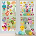 Blue Rabbit Egg Easter Static Film Glass Window Sticker