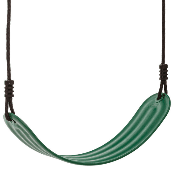 Blue Rabbit Play Outdoor Kids Swing with Flexible Seat and Rope/Chain, Green