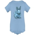 thumbnail image 1 of Blue Rabbit Realistic Design Bodysuit Infant -Image by Shutterstock,  Newborn, 1 of 2