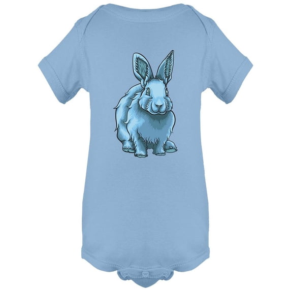 Blue Rabbit Realistic Design Bodysuit Infant -Image by Shutterstock, Newborn