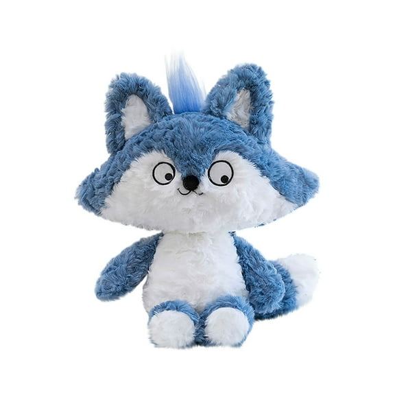 Blue Raccoon Dog Plush Toy, Crazy & Funny Design With Soft Fur, For Girls As Sleeping Pillow, Birthday Gift, Daily Decoration