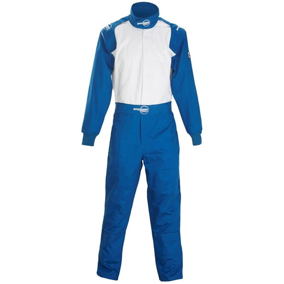 Blue Racing Suit-One Piece-Single Layer, XXL