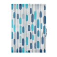 thumbnail image 1 of Blue Raindrops on White Door Curtain 25x40in Privacy Mesh with UV Protection Tie Back Rod Pockets, 1 of 10