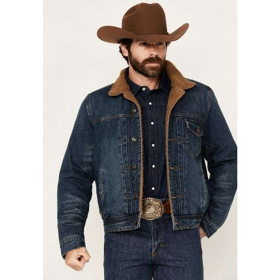 Blue Ranchwear Men's Clay Sherpa Lined Denim Jacket - BRFA24O11-IND   US