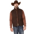 thumbnail image 1 of Blue Ranchwear Men's Insulated Duck Zip-Front Vest Dark Brown XX-, 1 of 4