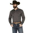 thumbnail image 1 of Blue Ranchwear Men's Rustler Solid Twill Long Sleeve Snap Stretch Western Work - BRSP24W72-CH X-, 1 of 4