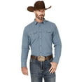 thumbnail image 1 of Blue Ranchwear Men's Ticking Stripe Snap Western Workshirt - BRFA22W21-BLU, 1 of 4