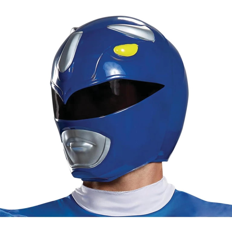 blue ranger motorcycle helmet Power Rangers - TV Show Costumes Brains Adult Blue Power Ranger Helmet