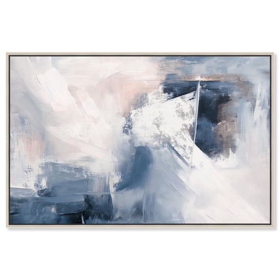 Blue Rapture II Canvas Blue Wall Art by Art Remedy, Silver Frame, 36 x 24