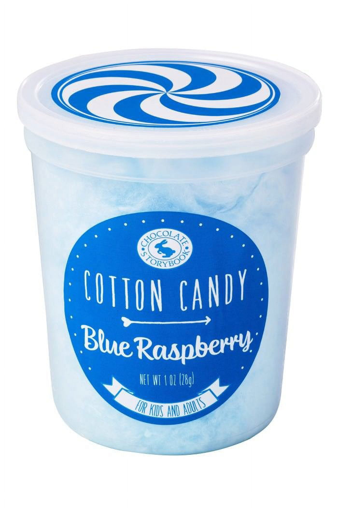 Blue Raspberry Gourmet Flavored Cotton Candy - Unique Idea for Holidays, Birthdays, Gag Gifts, Party Favors