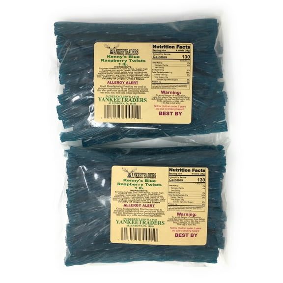 Kenny's Blue Raspberry Licorice Twists - 2 lbs.