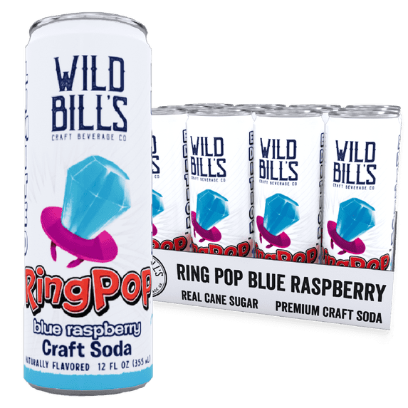 Wildblue Raspberry Label (Price/Case)Wild Bill's Blue Raspberry Ring Pop 12/12oz, 458954 ...