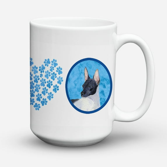 Blue Rat Terrier Coffee Mug 15 oz