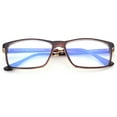 thumbnail image 1 of Blue Ray Blocking Lens Light Weight Rectangular Medium/Large Size Frame Spring Temple Computer Reading Glasses for Men, Reading Glasses +2.00 With Hard Case, 1 of 3