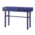 thumbnail image 1 of Blue Rectangular Desk with Drawer / Industrial Aesthetic for Office, 1 of 3