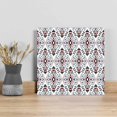 thumbnail image 1 of Blue Red Black Geometric Wall Art Painting on Canvas, Southwestern Ethnic Art Canvas Art Home Prints Wall Art Framed Modern Artwork for Living Room Bedroom Wall Decor 12x12in, 1 of 9